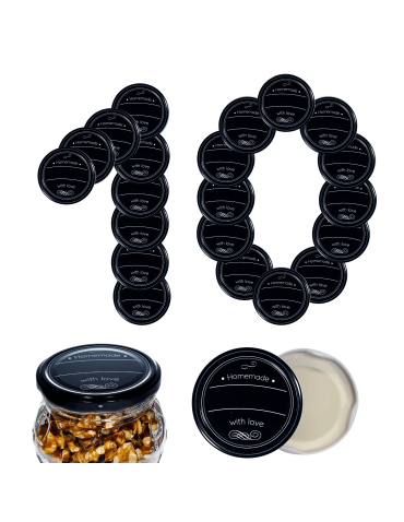 Zakrętki do słoików dekielki pokrywki nakrętki wieczka 66mm 10 szt WZÓR H