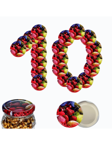 Zakrętki do słoików dekielki pokrywki nakrętki wieczka  66mm 10 szt WZÓR U