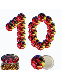 Zakrętki do słoików dekielki pokrywki nakrętki wieczka  66mm 10 szt WZÓR U