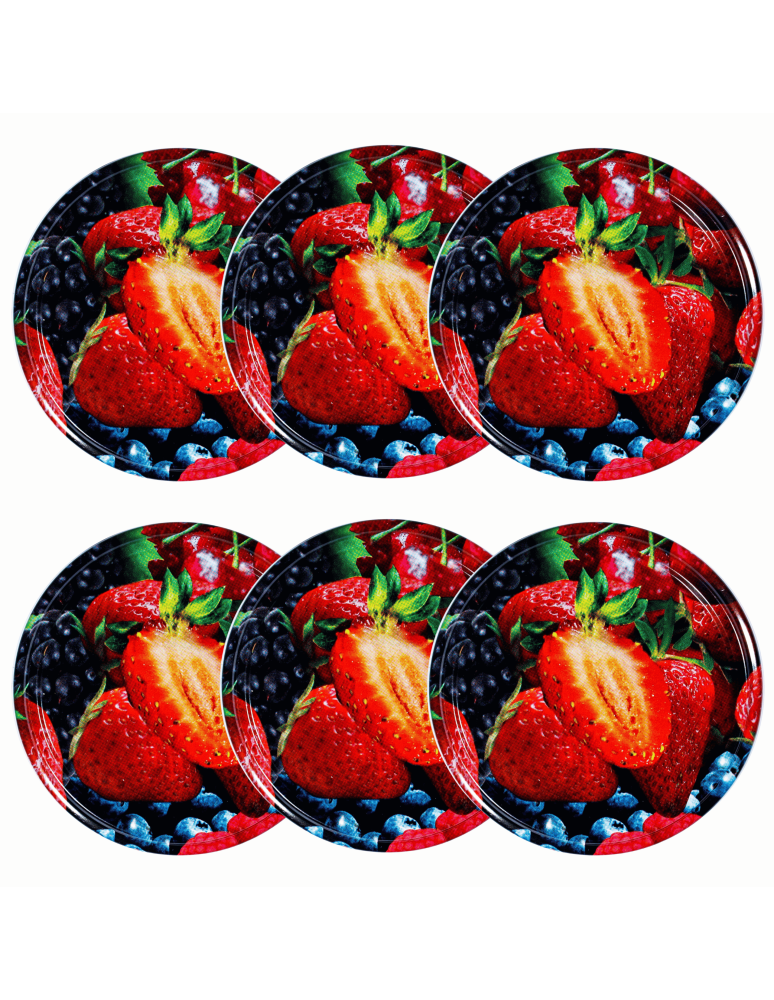 Słoiki i Dodatki - Zakrętki do słoików dekielki pokrywki nakrętki wieczka  66mm 6 szt WZÓR W - product b2b.wamar.biz 2