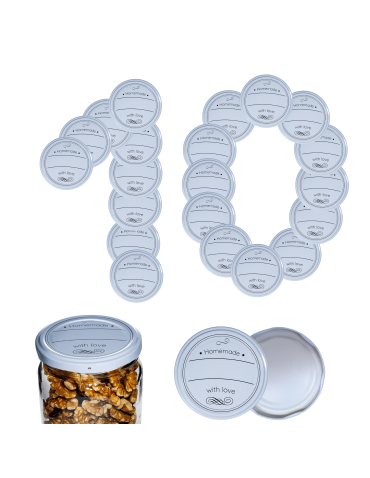 Zakrętki do słoików dekielki pokrywki nakrętki wieczka 82mm 10 szt WZÓR D