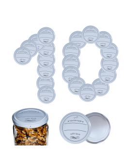 Zakrętki do słoików dekielki pokrywki nakrętki wieczka 82mm 10 szt WZÓR D