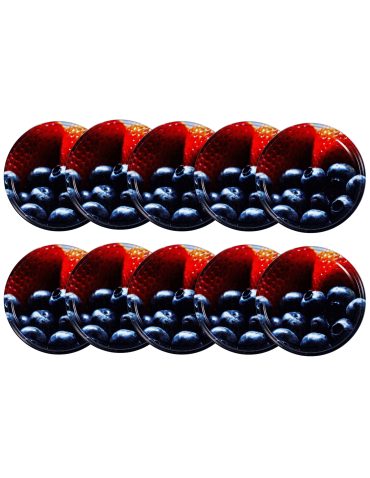 Zakrętki do słoików dekielki pokrywki nakrętki wieczka 82mm 10 szt WZÓR E - produkt 2