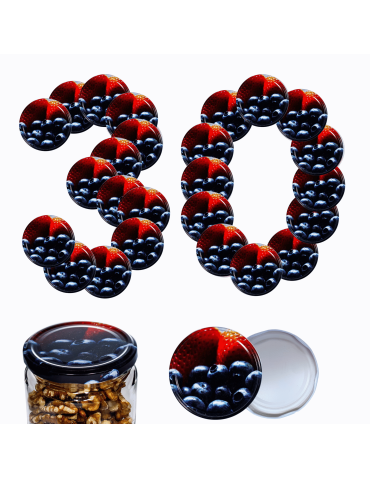 Zakrętki do słoików dekielki pokrywki nakrętki wieczka 82mm 30 szt WZÓR E