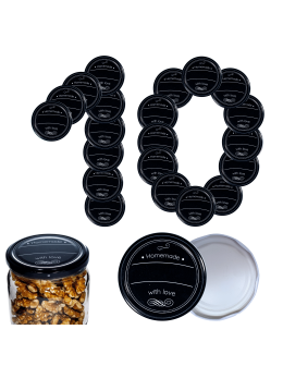 Zakrętki do słoików dekielki pokrywki nakrętki wieczka 82mm 10 szt WZÓR H