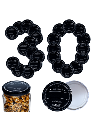 Zakrętki do słoików dekielki pokrywki nakrętki wieczka 82mm 30 szt WZÓR H