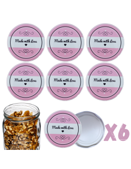 Zakrętki do słoików dekielki pokrywki nakrętki wieczka 82mm 6szt WZÓR I PZH