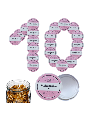 Zakrętki do słoików dekielki pokrywki nakrętki wieczka 82mm 10 szt WZÓR I