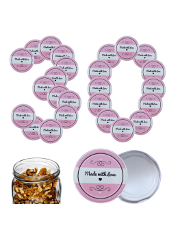 Zakrętki do słoików dekielki pokrywki nakrętki wieczka 82mm 30 szt WZÓR I