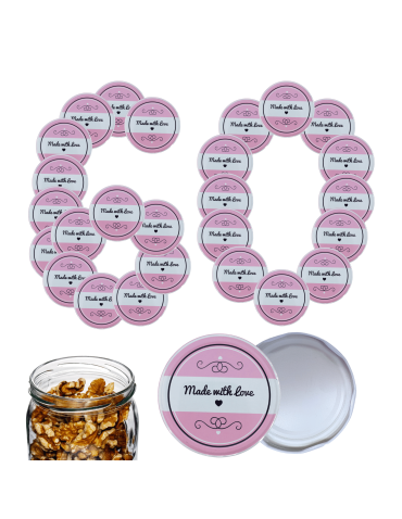 Zakrętki do słoików dekielki pokrywki nakrętki wieczka 82mm 60 szt WZÓR I