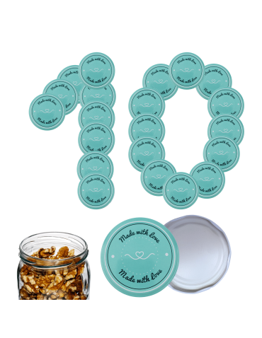 Zakrętki do słoików dekielki pokrywki nakrętki wieczka 82mm 10 szt WZÓR J