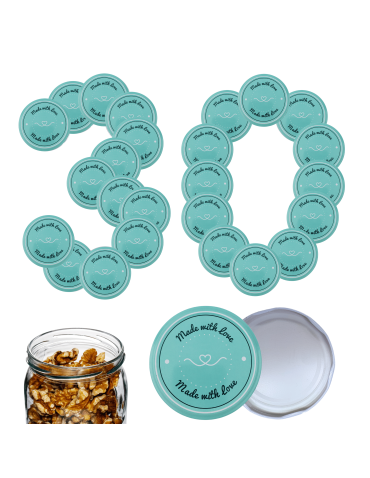 Zakrętki do słoików dekielki pokrywki nakrętki wieczka 82mm 30 szt WZÓR J