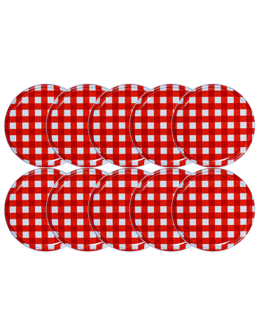 Zakrętki do słoików dekielki pokrywki nakrętki wieczka 82mm 10 szt WZÓR K - product 2