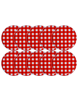 Zakrętki do słoików dekielki pokrywki nakrętki wieczka 82mm 10 szt WZÓR K - product 2