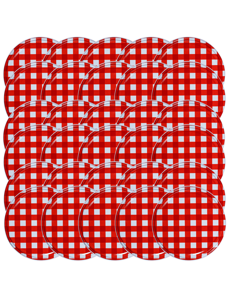 Słoiki i Dodatki - Zakrętki do słoików dekielki pokrywki nakrętki wieczka 82mm 30 szt WZÓR K - product b2b.wamar.biz 2