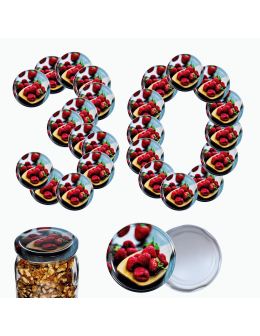 Zakrętki do słoików dekielki pokrywki nakrętki wieczka 82mm 30 szt WZÓR M
