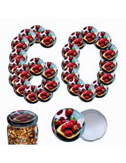 Zakrętki do słoików dekielki pokrywki nakrętki wieczka 82mm 60 szt WZÓR M