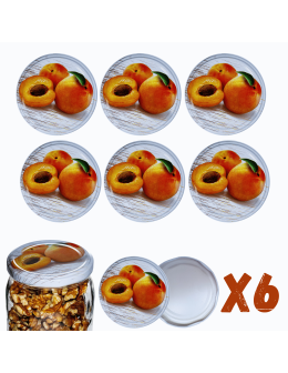 Zakrętki do słoików dekielki pokrywki nakrętki wieczka 82mm 6szt WZÓR N PZH