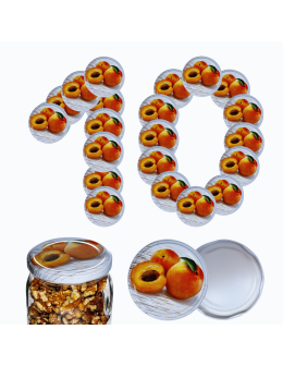 Zakrętki do słoików dekielki pokrywki nakrętki wieczka 82mm 10 szt WZÓR N