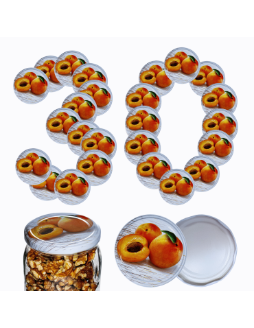 Zakrętki do słoików dekielki pokrywki nakrętki wieczka 82mm 30 szt WZÓR N