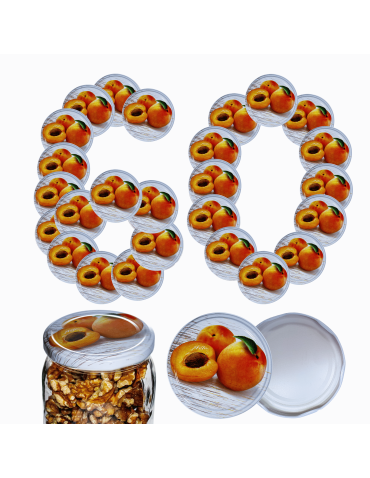 Zakrętki do słoików dekielki pokrywki nakrętki wieczka 82mm 60 szt WZÓR N