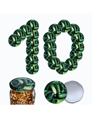 Zakrętki do słoików dekielki pokrywki nakrętki wieczka 82mm 10 szt WZÓR O