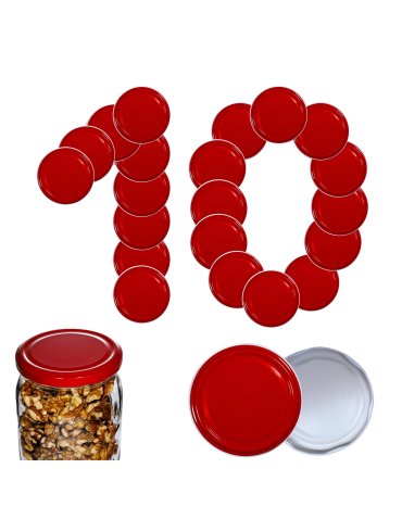 Zakrętki do słoików dekielki pokrywki nakrętki wieczka 82mm 10 szt WZÓR R