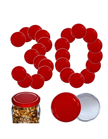 Zakrętki do słoików dekielki pokrywki nakrętki wieczka 82mm 30 szt WZÓR R