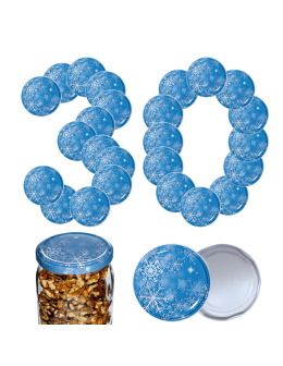 Zakrętki do słoików dekielki pokrywki nakrętki wieczka 82mm 30 szt WZÓR S