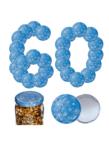 Zakrętki do słoików dekielki pokrywki nakrętki wieczka 82mm 60 szt WZÓR S