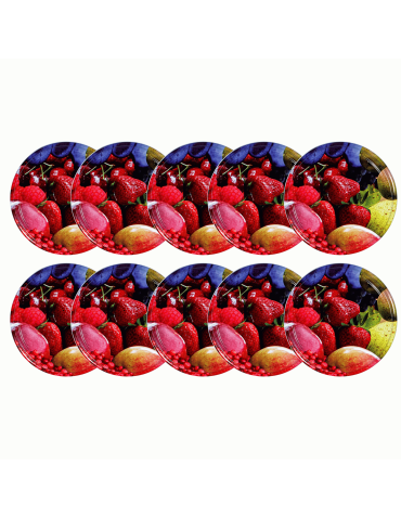 Zakrętki do słoików dekielki pokrywki nakrętki wieczka 82mm 10 szt WZÓR U - product 2