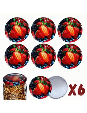 Zakrętki do słoików dekielki pokrywki nakrętki wieczka 82mm 6szt WZÓR W PZH