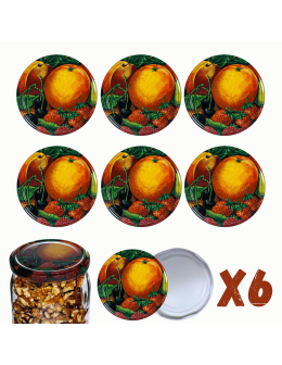 Zakrętki do słoików dekielki pokrywki nakrętki wieczka 82mm 6szt WZÓR Y PZH