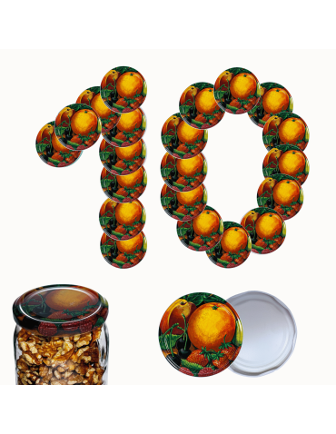 Zakrętki do słoików dekielki pokrywki nakrętki wieczka 82mm 10 szt WZÓR Y