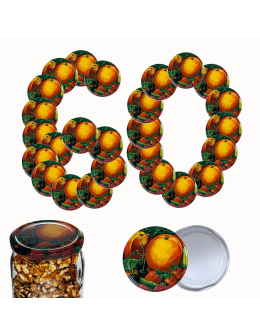 Zakrętki do słoików dekielki pokrywki nakrętki wieczka 82mm 60 szt WZÓR Y