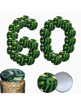 Zakrętki do słoików dekielki pokrywki nakrętki wieczka 100mm 60 szt WZÓR O