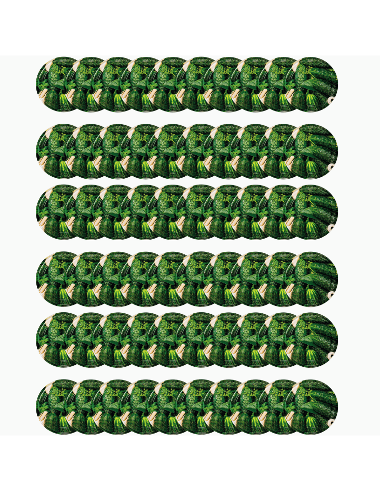 Słoiki i Dodatki - Zakrętki do słoików dekielki pokrywki nakrętki wieczka 100mm 60 szt WZÓR O - produkt b2b.wamar.biz 2