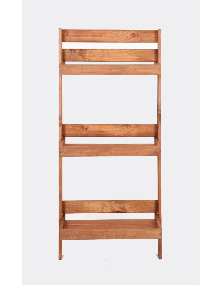 Wielopoziomowe kwietniki - Drewniany kwietnik opierany o ścianę stojak regał na rośliny 115x37cm EKO - produkt b2b.wamar.biz 4
