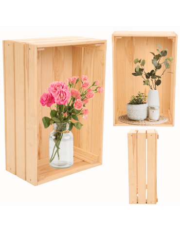 Drewniana skrzynka półka regał szafka wisząca na ścianę EKO DREWNO DUŻA