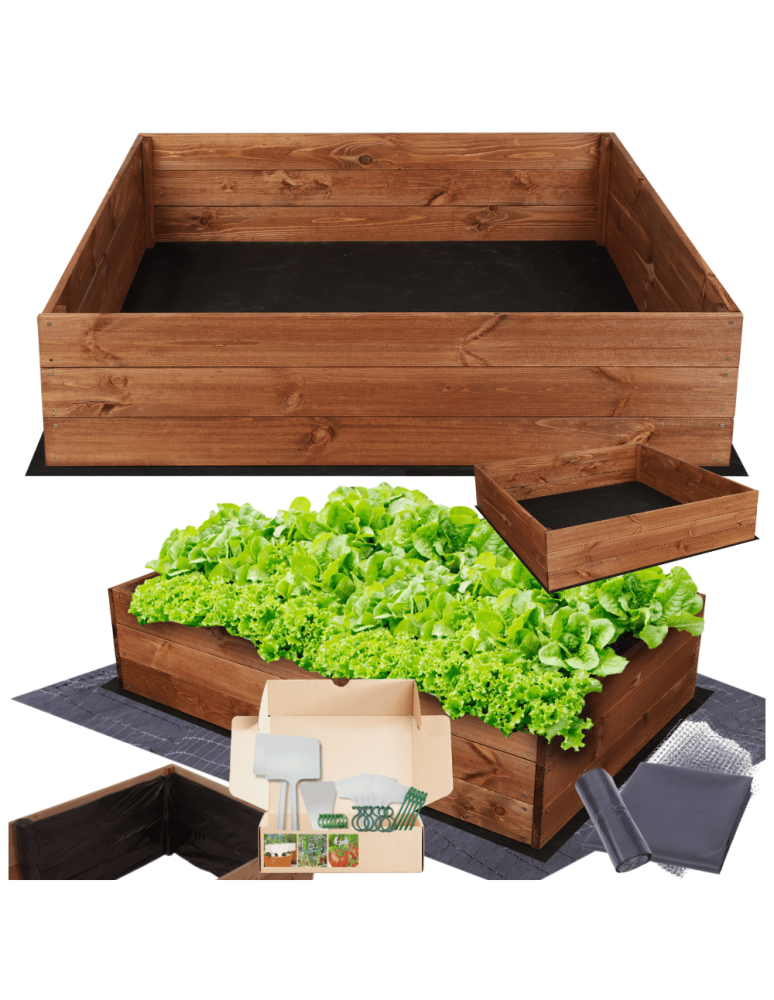 Uprawowe skrzynie ogrodowe- Warzywniaki- skrzynia do uprawy - Skrzynia na warzywa skrzynie na warzywniak inspekt donica grządka 27x100x100 - product b2b.wamar.biz 1