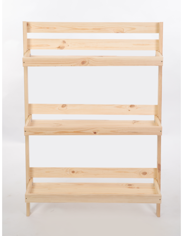 Wielopoziomowe kwietniki - Drewniany kwietnik opierany o ścianę stojak regał składany 115x77cm EKO - product b2b.wamar.biz 6