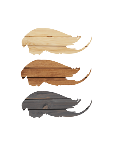 Meble skrzynkowe (półki ze skrzynek) - Drewniana skrzynka półka regał szafka wisząca na ścianę EKO DREWNO DUŻA - product 6