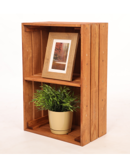 Drewniana skrzynka z 1 półką regał szafka wisząca na ścianę EKO DREWNO DUŻA - product 2