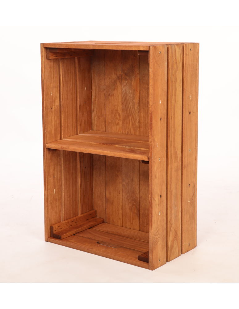 Meble skrzynkowe (półki ze skrzynek) - Drewniana skrzynka z 1 półką regał szafka wisząca na ścianę EKO DREWNO DUŻA - product b2b.wamar.biz 4