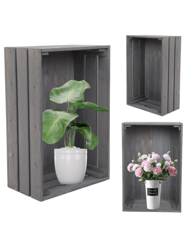 Drewniana skrzynka półka regał szafka wisząca na ścianę EKO DREWNO DUŻA