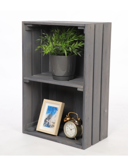 Drewniana skrzynka z 1 półką regał szafka wisząca na ścianę EKO DREWNO DUŻA - product 2