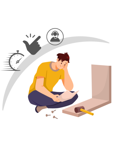 Meble skrzynkowe (półki ze skrzynek) - Drewniana skrzynka z 2 półkami regał szafka wisząca ścienna regał EKO DUŻA - product 10