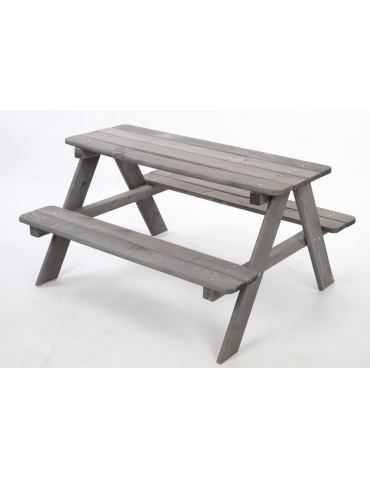 Stół piknikowy z ławkami stół ogrodowy drewniany stolik dla dzieci 1-5 lat - product 2