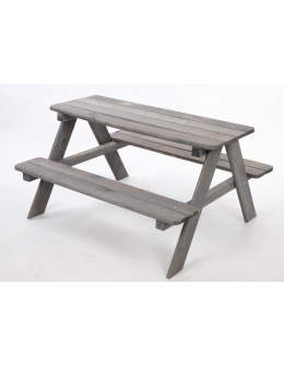 Stół piknikowy z ławkami stół ogrodowy drewniany stolik dla dzieci 1-5 lat - product 2