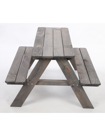 Stoły i ławki - Stół piknikowy z ławkami stół ogrodowy drewniany stolik dla dzieci 1-5 lat - produkt 4